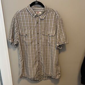 Men’s Short Sleeve Fjallraven Plaid Button Down